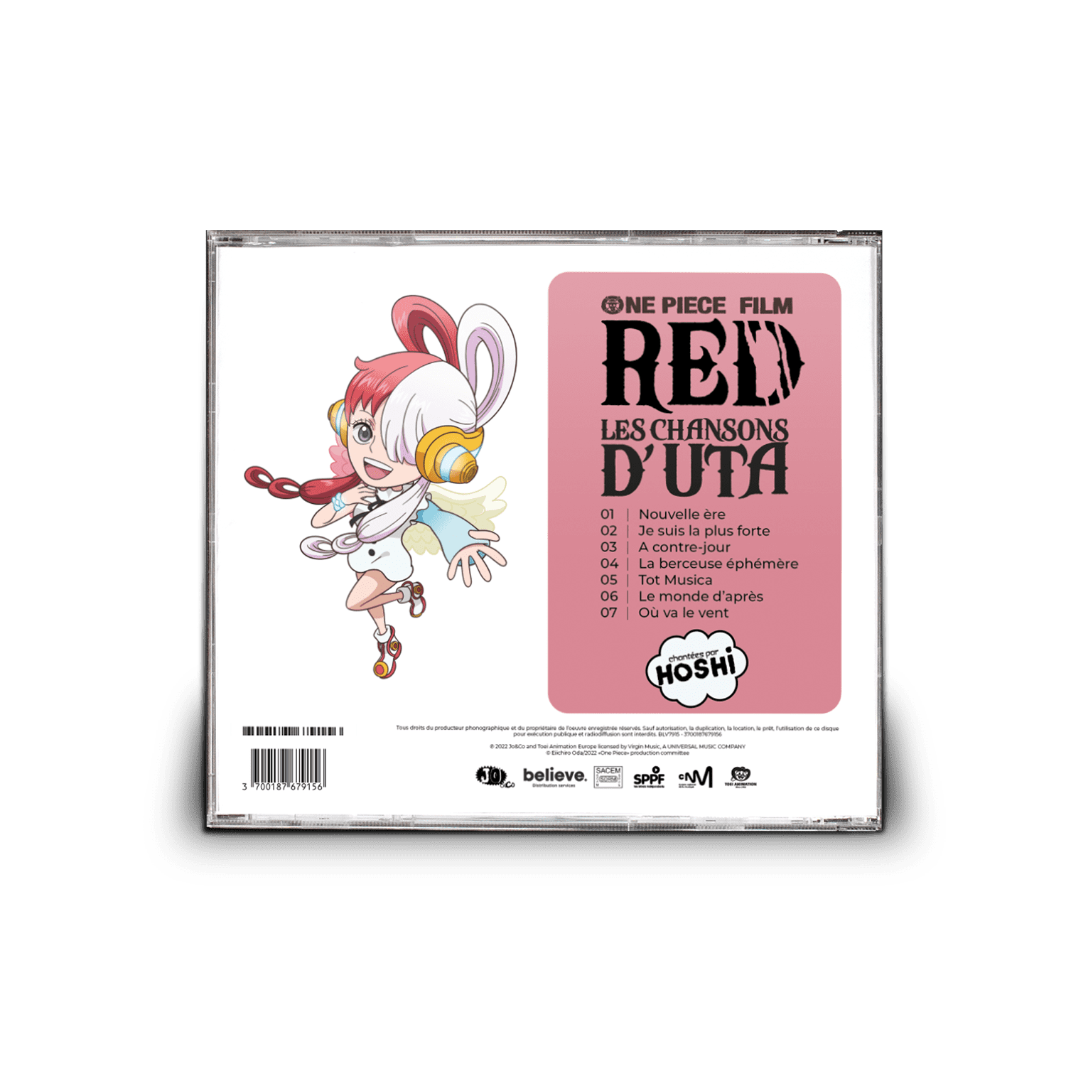 One Piece Film - Red : Les chansons d'Uta : Hoshi - Vinyles variété  française